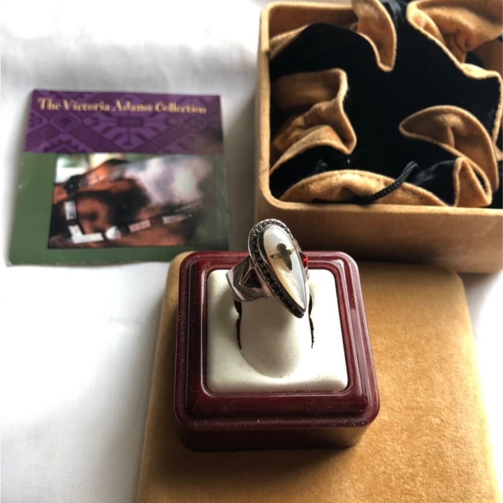 Designer Victoria Adams 14k & Sterling Silver Dragonfly Ring - Size 7